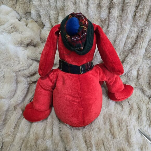 JINGLE Big Red DOG VINTAGE MACY'S COMMONWEALTH 24" CHRISTMAS PLUSH - Picture 3 of 5